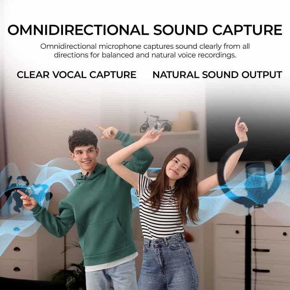 Digitek DWM 010 Wireless Microphone | Type C | 40m Range | 7 Hrs Battery