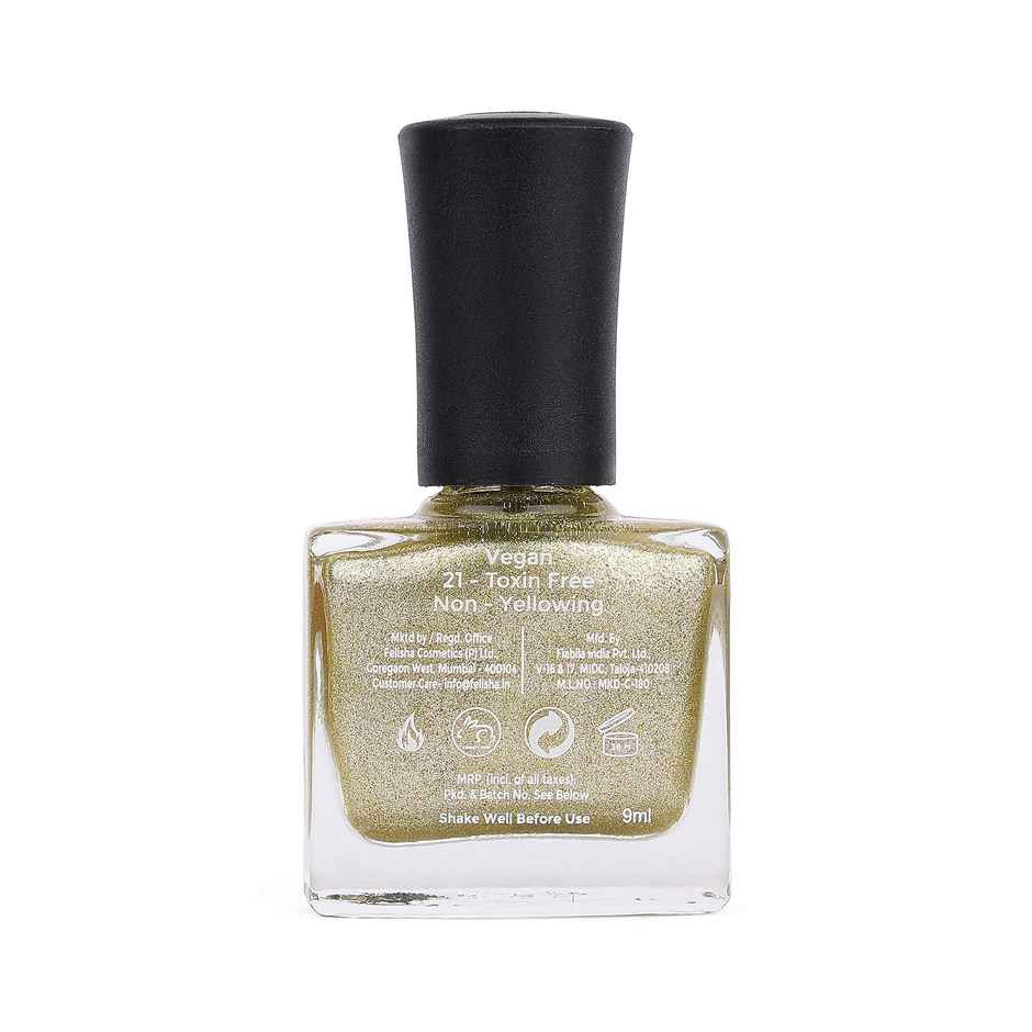 Color Fx Shimmery Matte Gold Gel Long Lasting Nail Polish 108