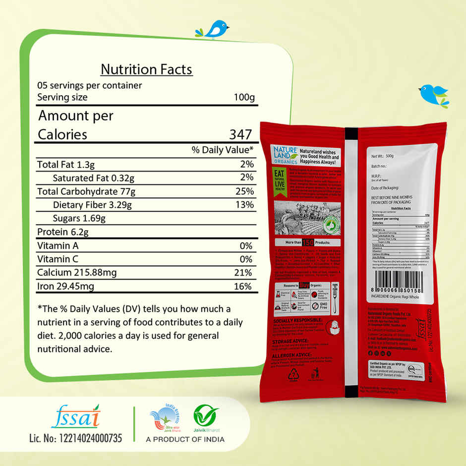 Natureland Organics Ragi Flour