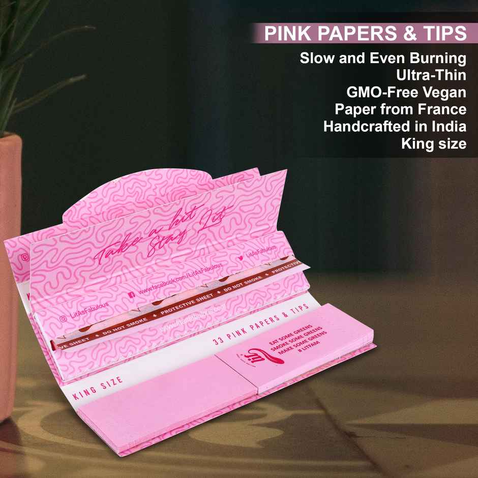 LIT ELITe Pack Pink Rolling Paper