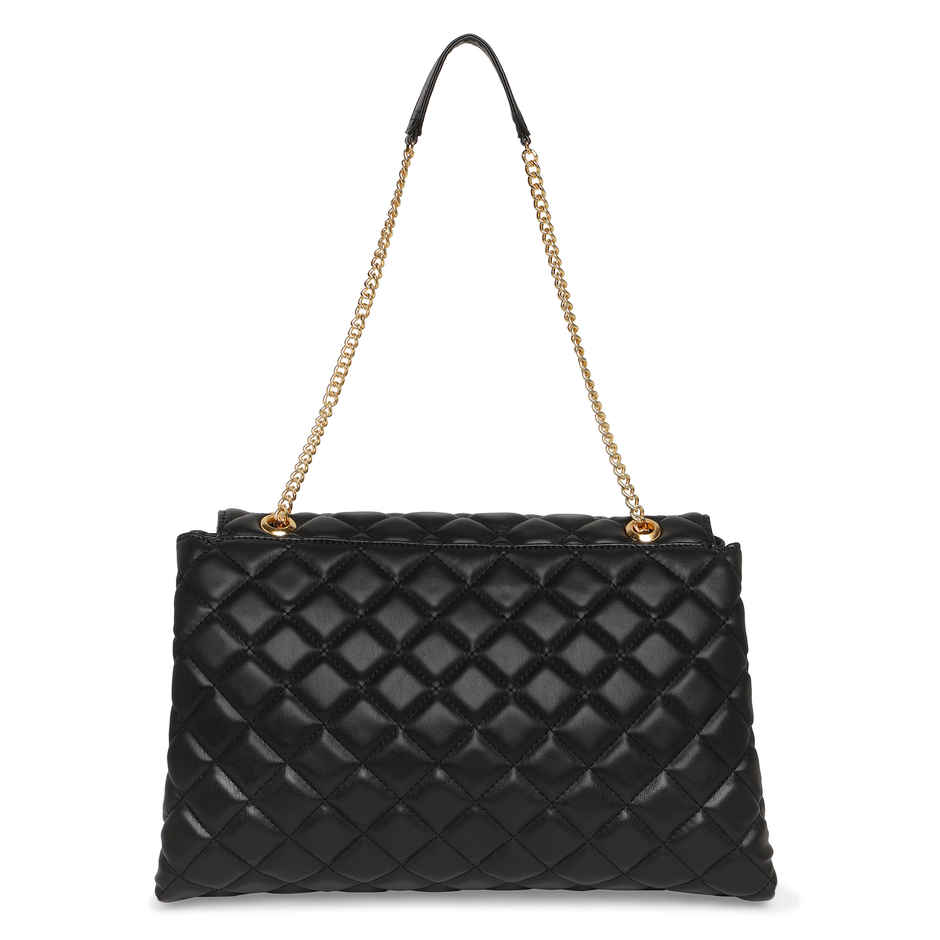Lavie Women's Quilt Eden Flap Satchel Handbag | Ladies purse | Shoulder Bag | Black