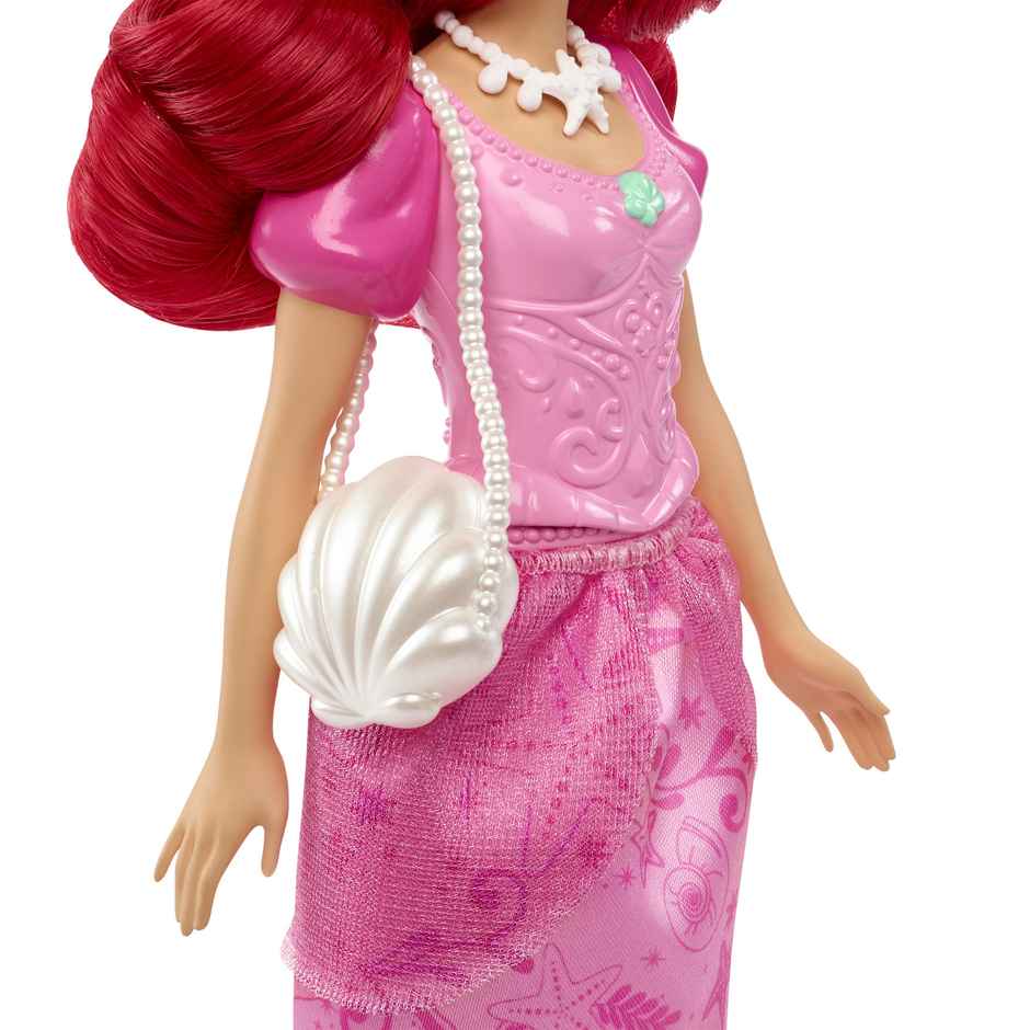 Disney Princess Toys | Ariel Fashion Doll In Signature Pink Dress And 9 Accessories