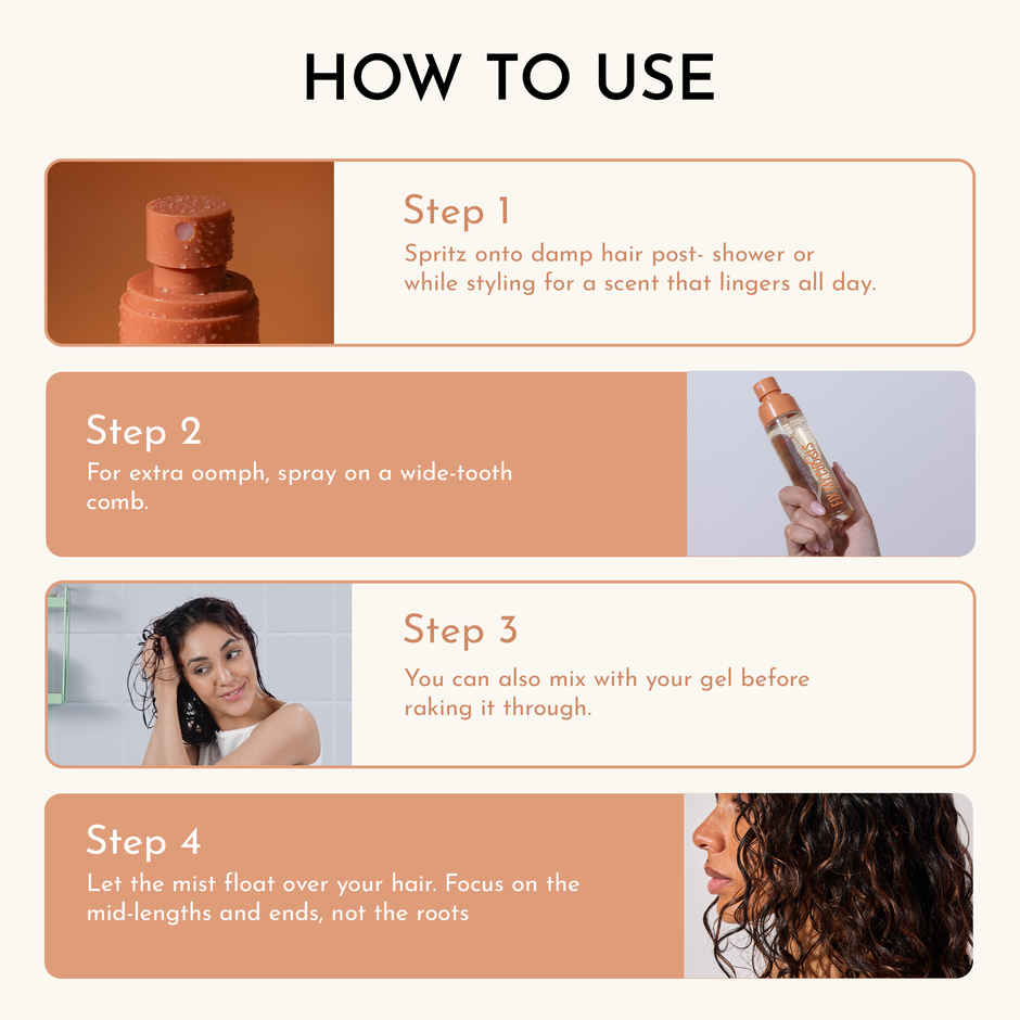 Fix My Curls Warm Vanilla Hair & Body Perfume Mist