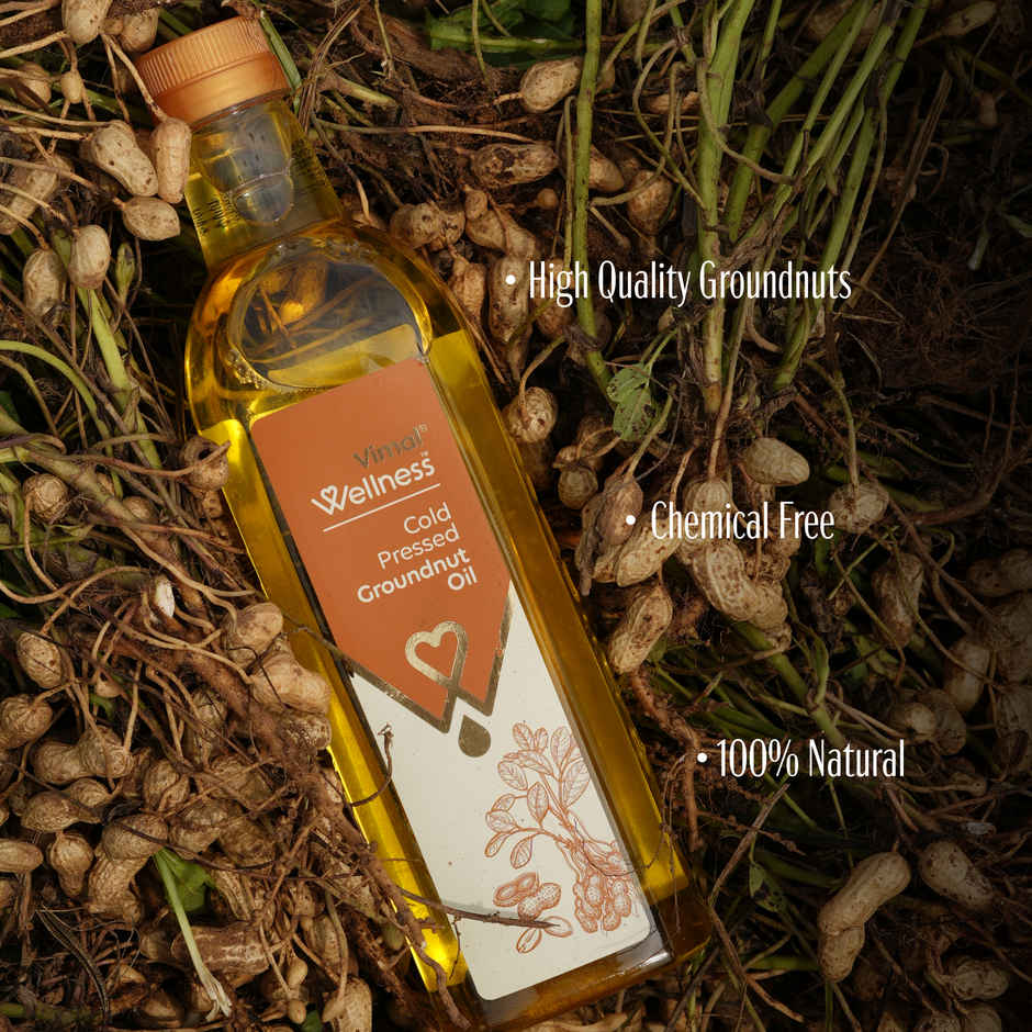 Vimal Wellness Groundnut (Peanut) Cold Pressed Oil | Healthy Cooking Oil