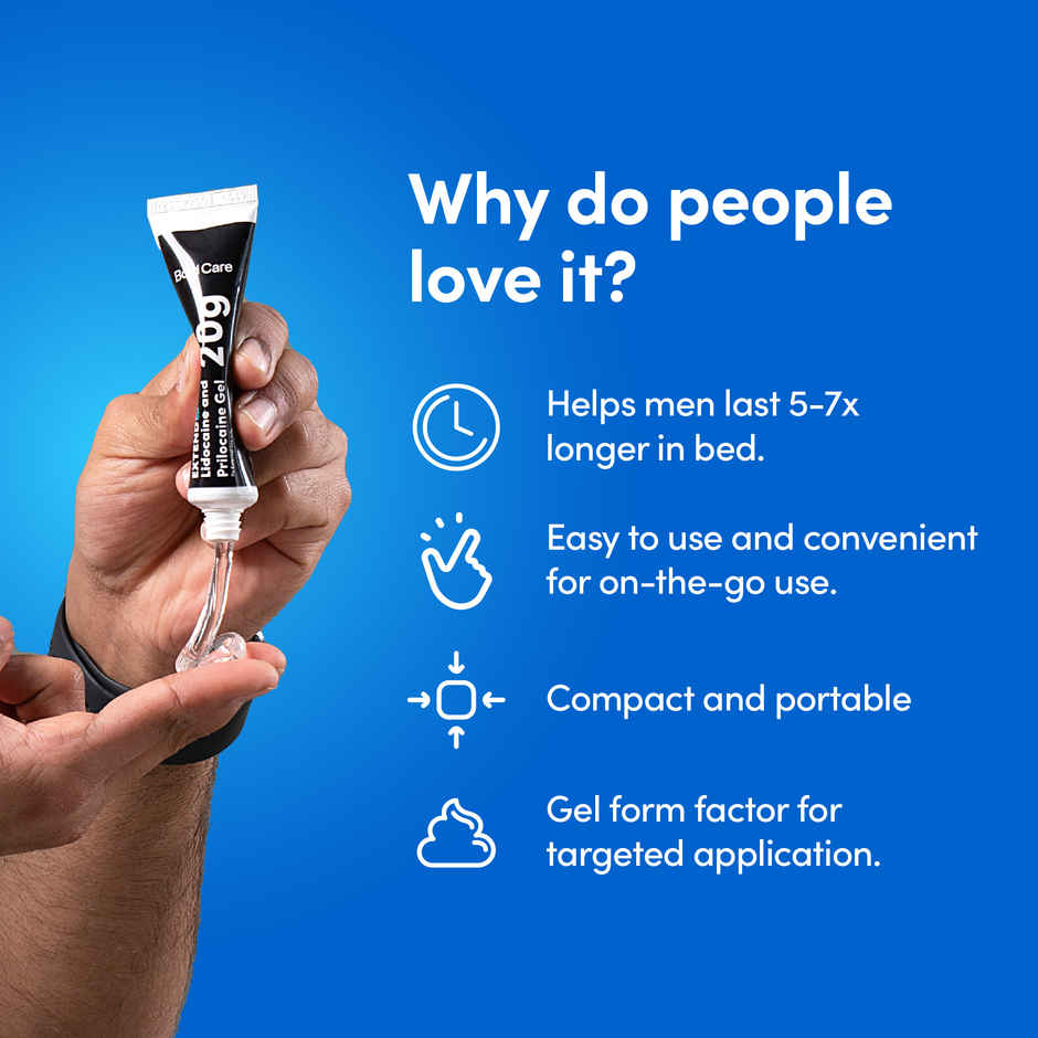 Bold Care Extend Gel - Prilocaine & Lidocaine Gel For Longer Sex