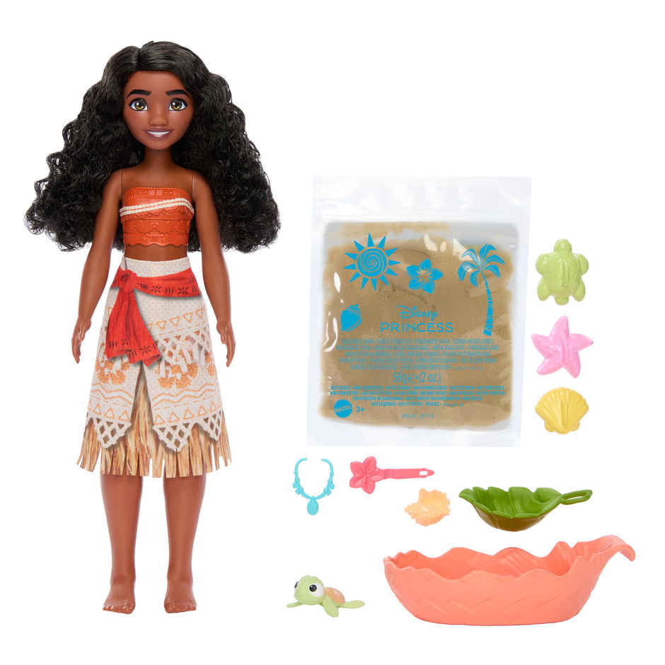 Disney Princess Doll | Moana Ocean Friends | Sand Play