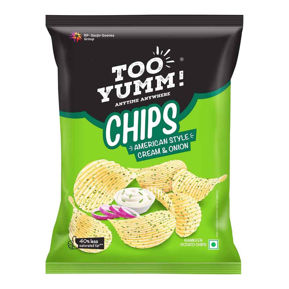 Too Yumm - Potato Chips American Sour Cream And Onion(84gms) & Thums Up Soft Drink(750ml) Combo
