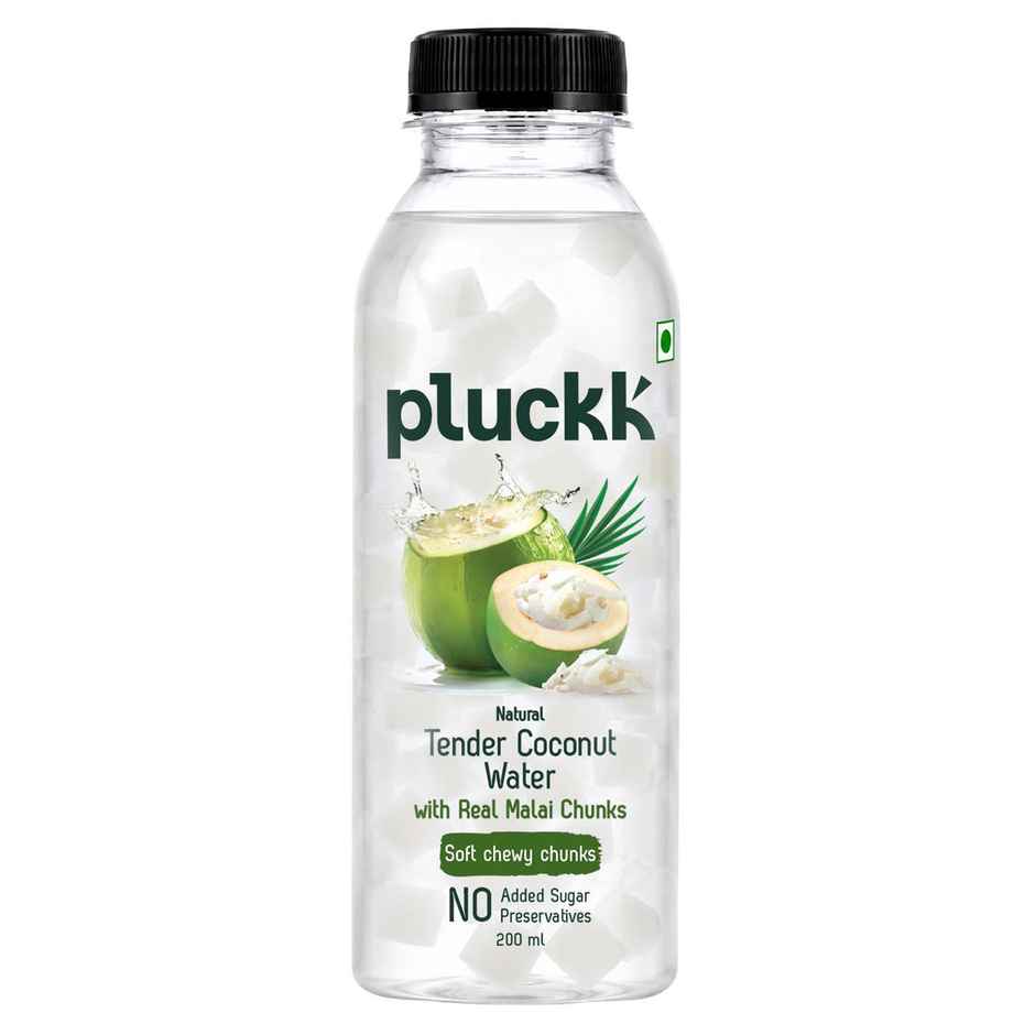 Pluckk Natural Tender Coconut Water With Malai Chunks | No Preservatives | No Added Sugar