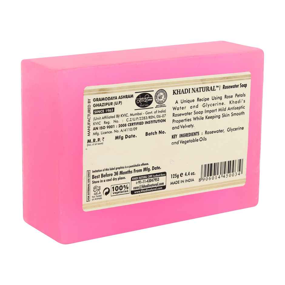 Khadi Natural Rosewater Soap For Gentle Cleansing Combo