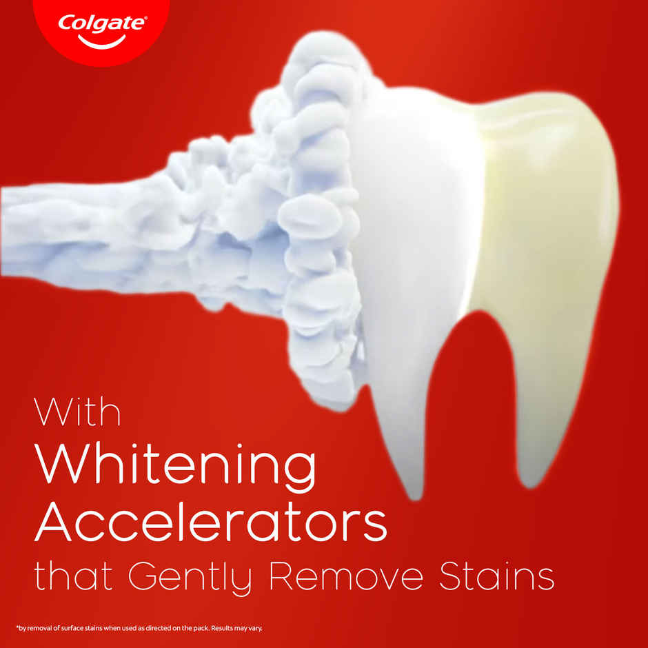 Colgate Visible White Toothpaste, Teeth Whitening Starts In 1 Week, Stain Removal