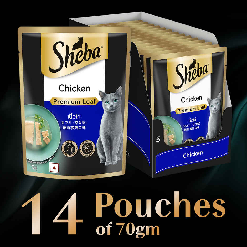 Sheba Fine Adult Chicken Premium Loaf Wet Cat Food