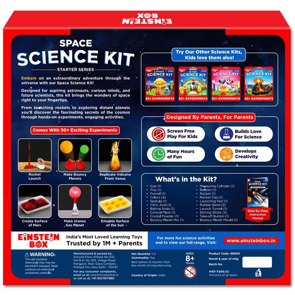 Einstein Box Space Science Starter Kit For 6 To 15 Year Olds