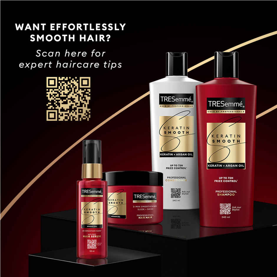TRESemme Keratin Smooth Anti-Frizz Hair Serum, Smoothens Dry & Frizzy Hair