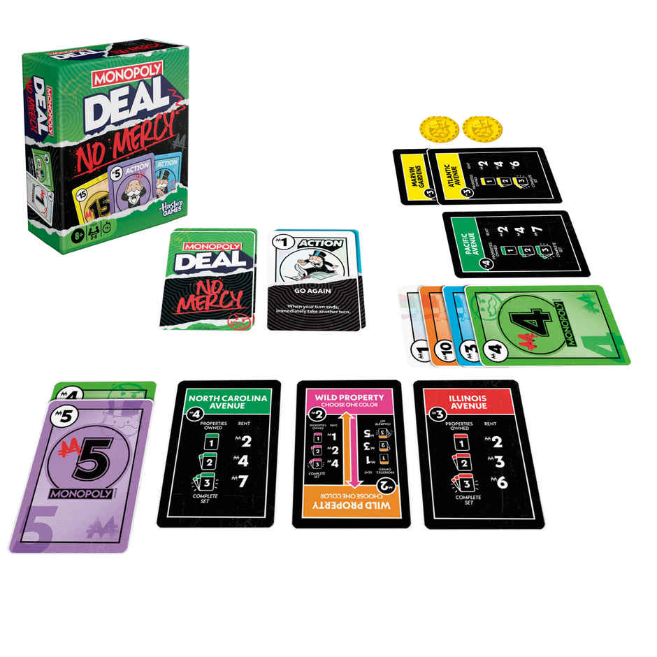 Hasbro Monopoly Deal No Mercy Card Game