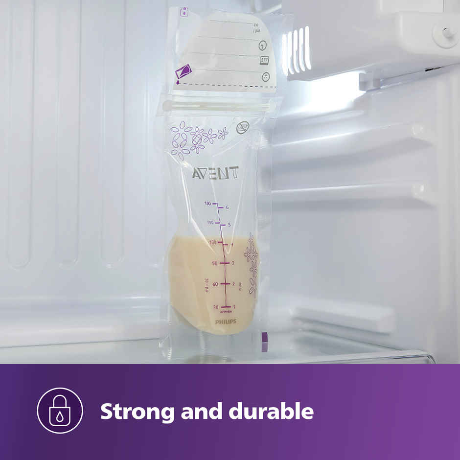 Philips Avent Breast Milk Storage Bags for Fridge or Freezer