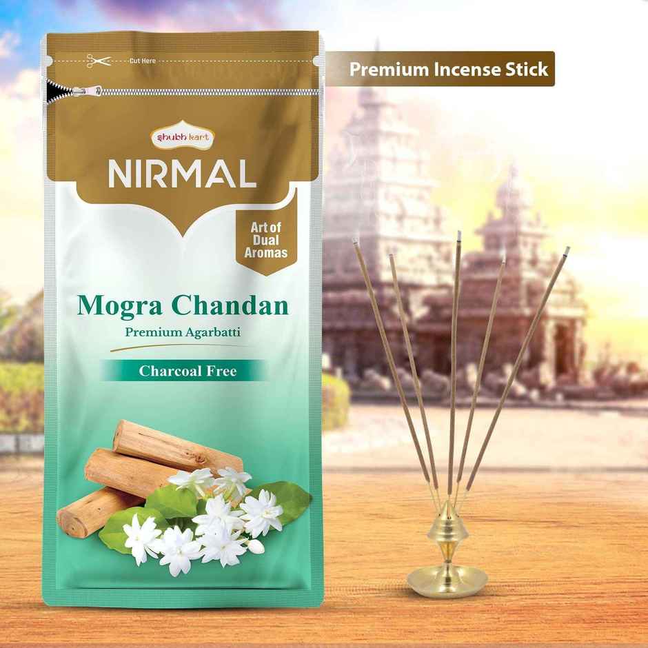 Nirmal Mogra Chandan Agarbatti Zipper | Shubhkart
