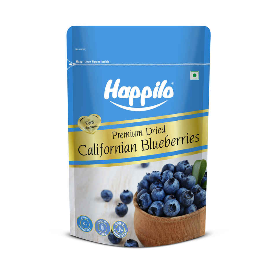 Happilo Premium Dried California Blueberries|Rich in antioxidants|Dry Fruits
