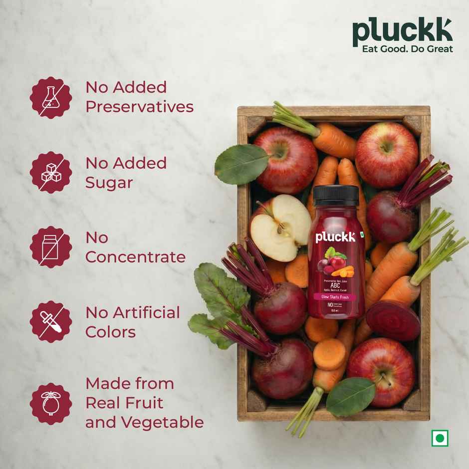 Pluckk ABC Juice | No Added Sugar | No Added Preservatives