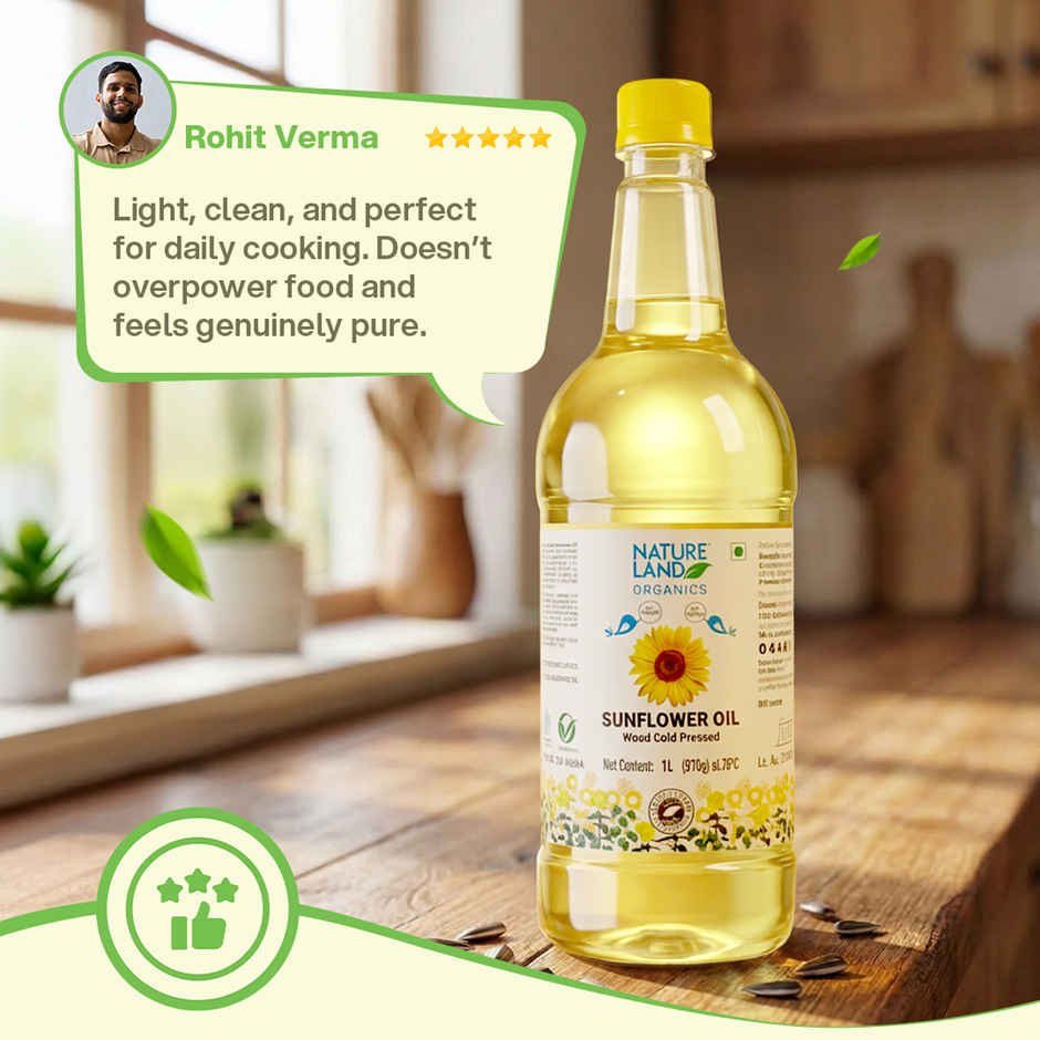 Natureland Organics Sunflower Cold Pressed Oil