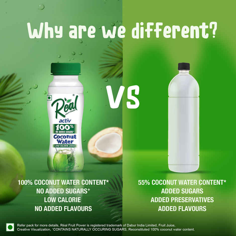 Real Activ Coconut Water - No Added Sugars | Bottle
