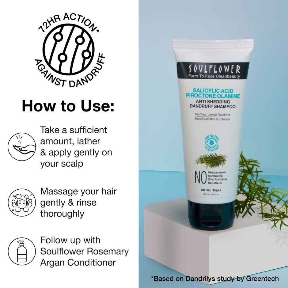 Soulflower Anti Shedding Dandruff Shampoo