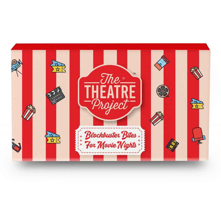 The Theatre Project Assorted Gourmet Chips And Popcorn Movie Night Gift Box