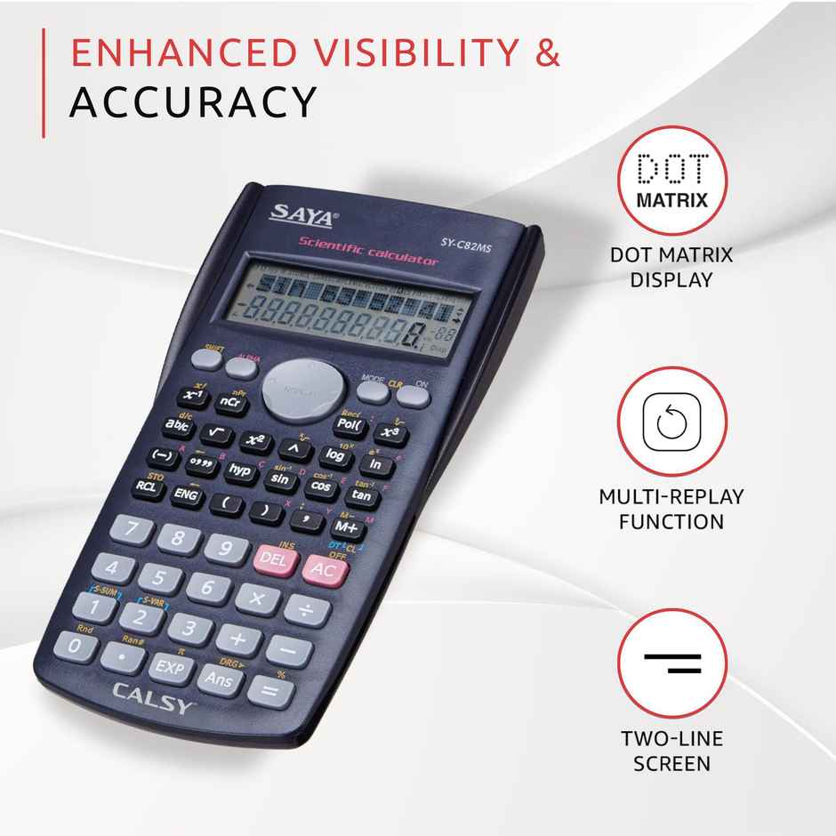 Saya Calsy Scientific Calculator SY-C82MS | 240 Functions for Math, Science & Engineering