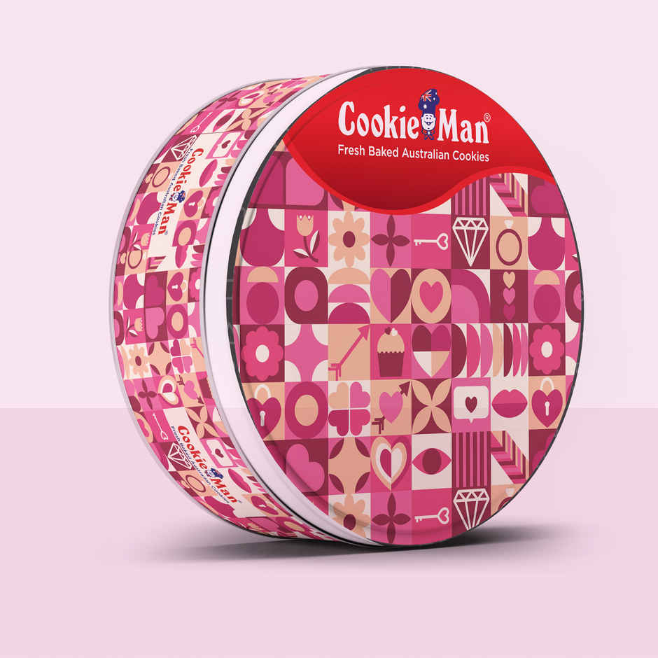 Cookie Man  Signature Heart Shape Cookies Premium Gift Tin