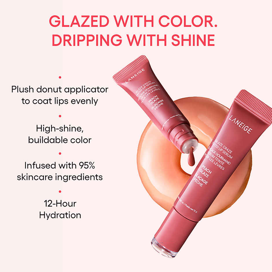 Laneige Glaze Craze Tinted Lip Serum - Peach Glaze