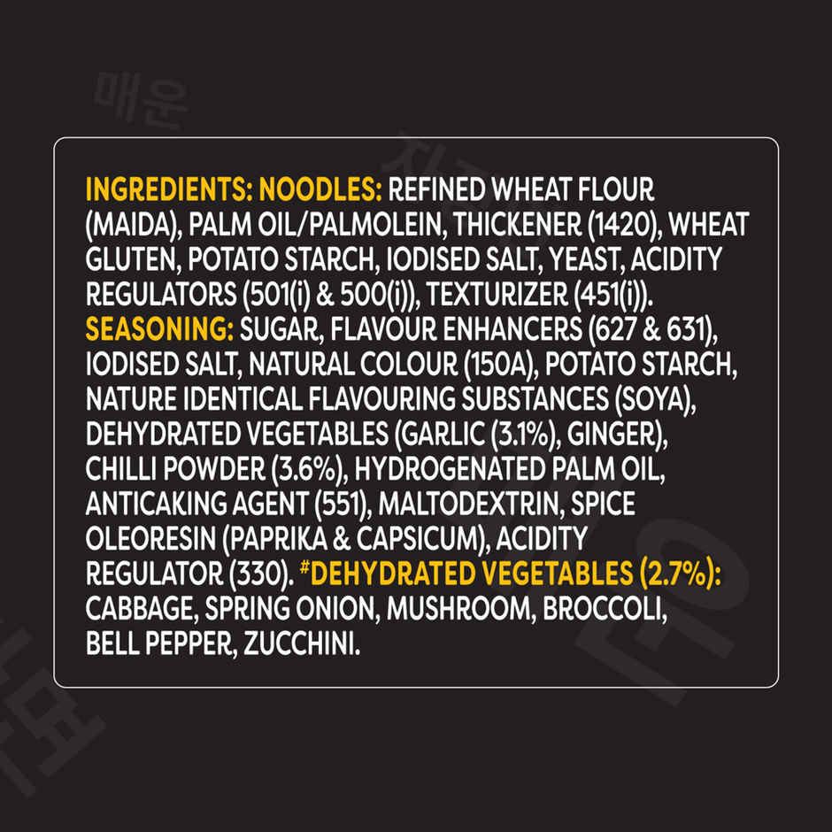 Knorr Korean Ramen Spicy Jjajangmyeon Veg Meal Combo