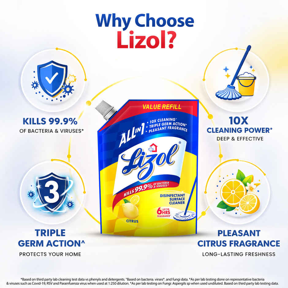 Lizol Citrus Floor Cleaner Liquid