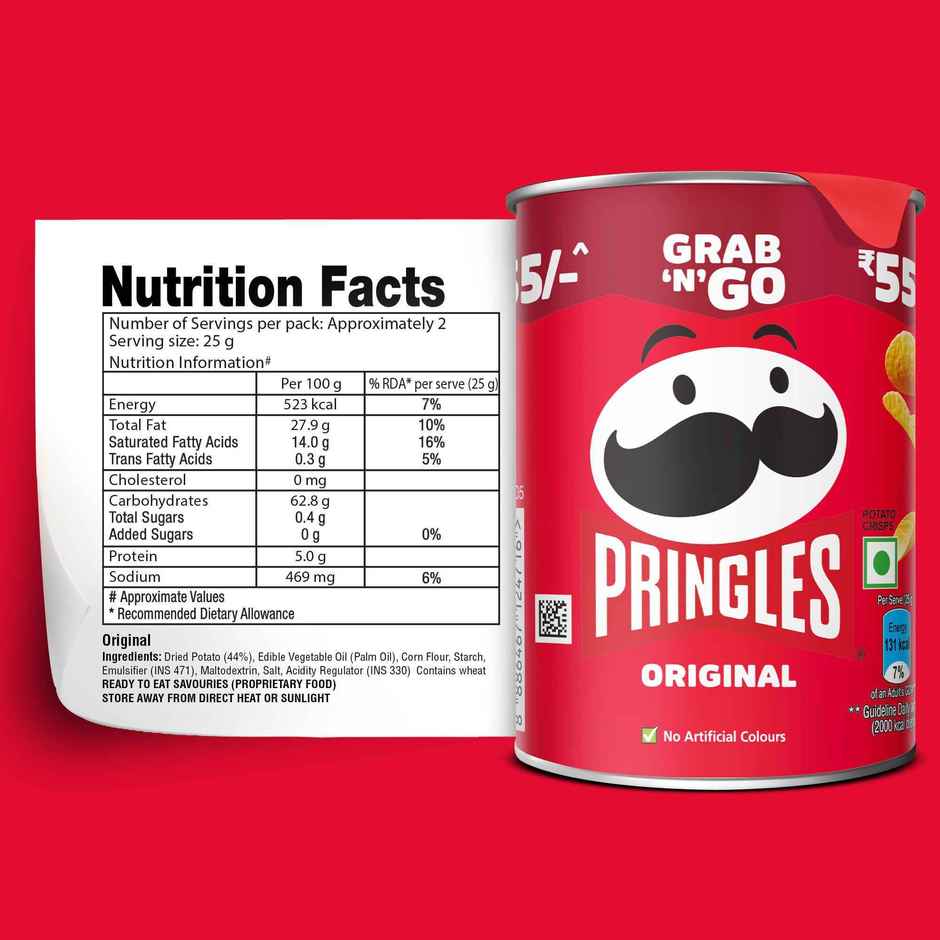 Pringles Potato Chips | Original | Classic & Crunchy
