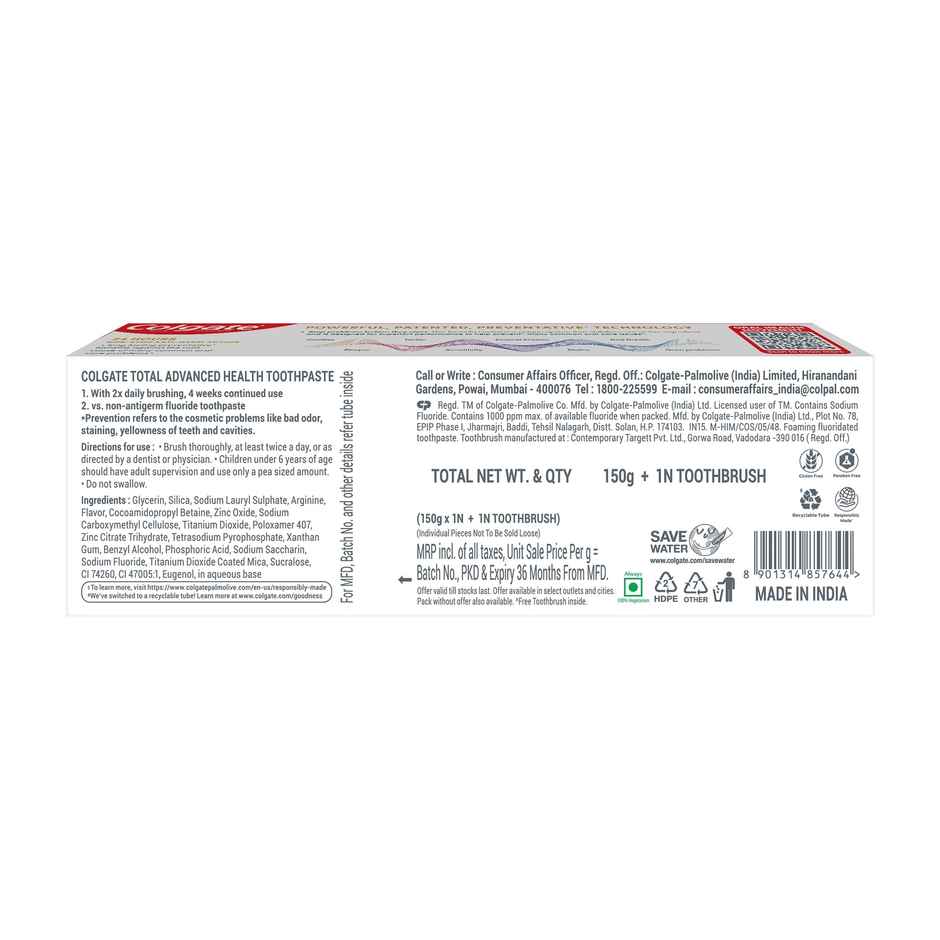 Colgate Total Advanced Health Antibacterial Toothpaste (with a Premium Toothbrush)