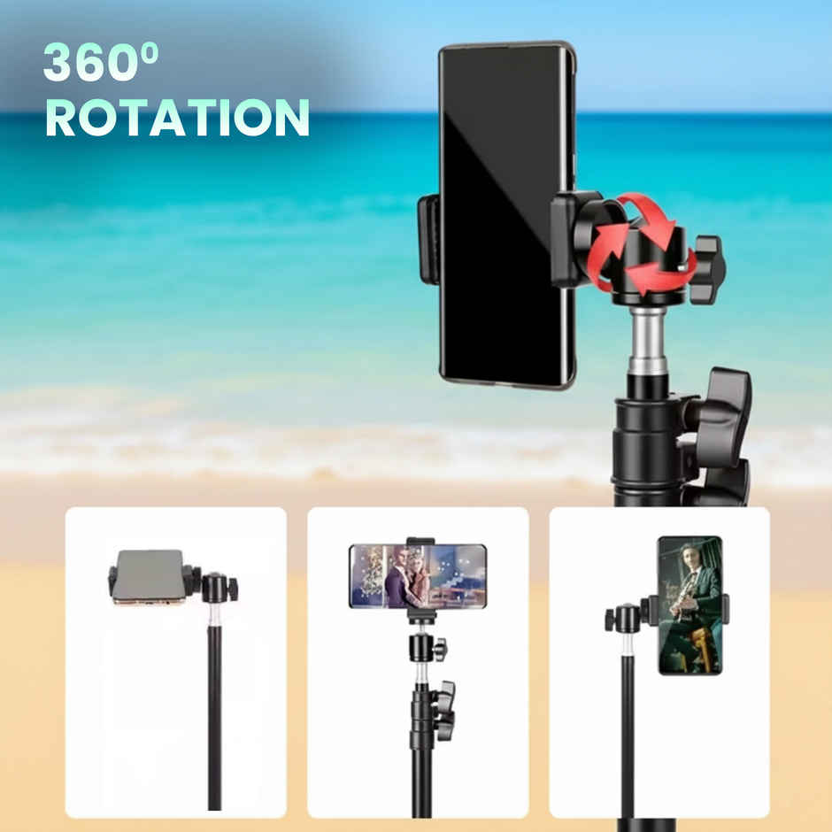 Kratos 7 Feet Tripod Stand | Lightweight | Portable | Aluminum Alloy Light Stand