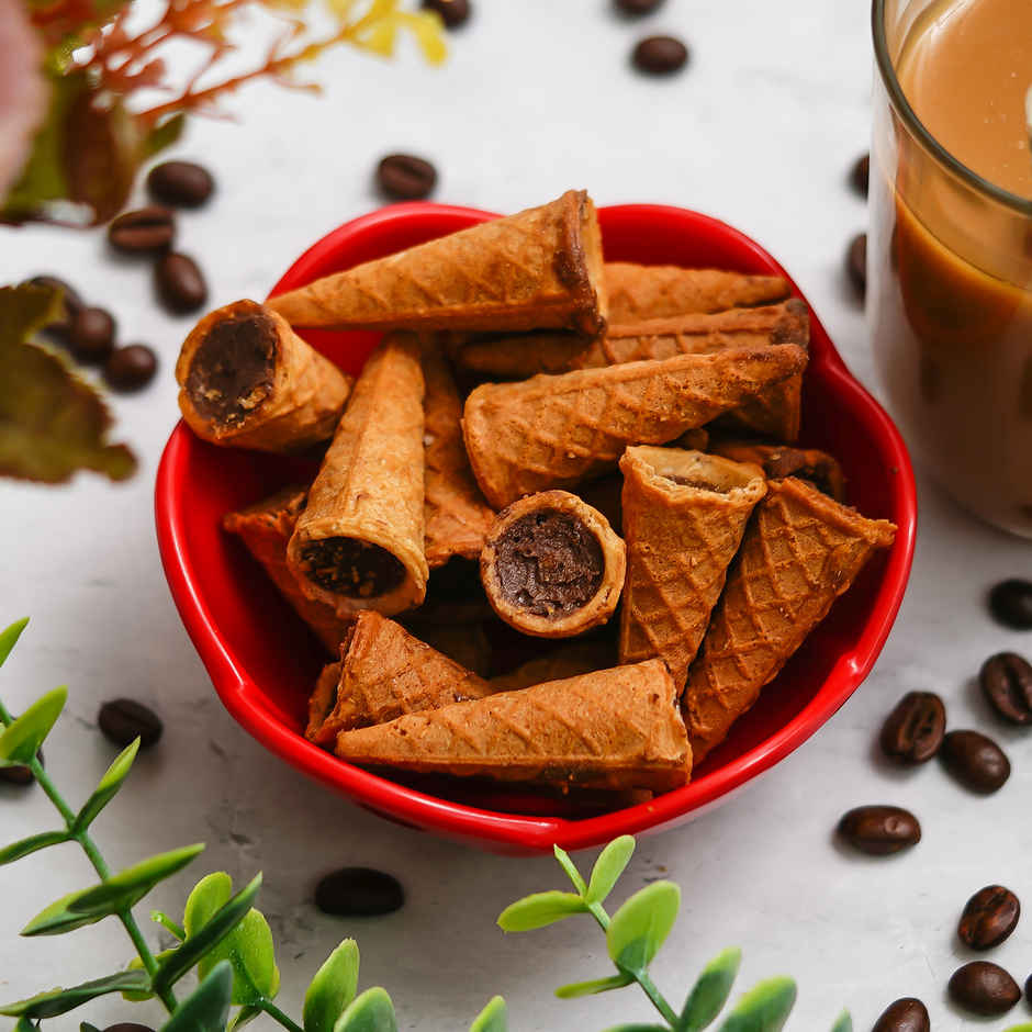 Pik N Pop Dark Chocolate Mini Waffle Cones