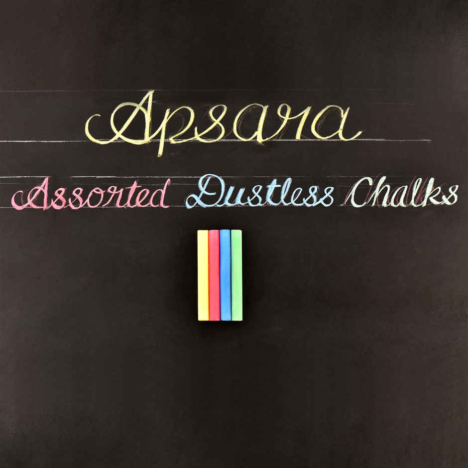 Apsara Dustless Chalk Assorted (Pack of 10)