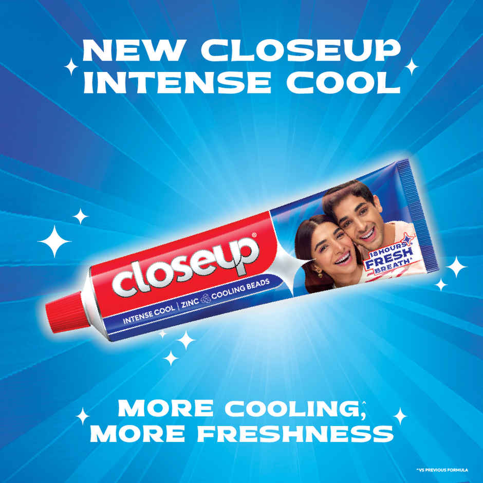 Closeup Intense Cool Gel Toothpaste for Long Lasting Fresh Breath