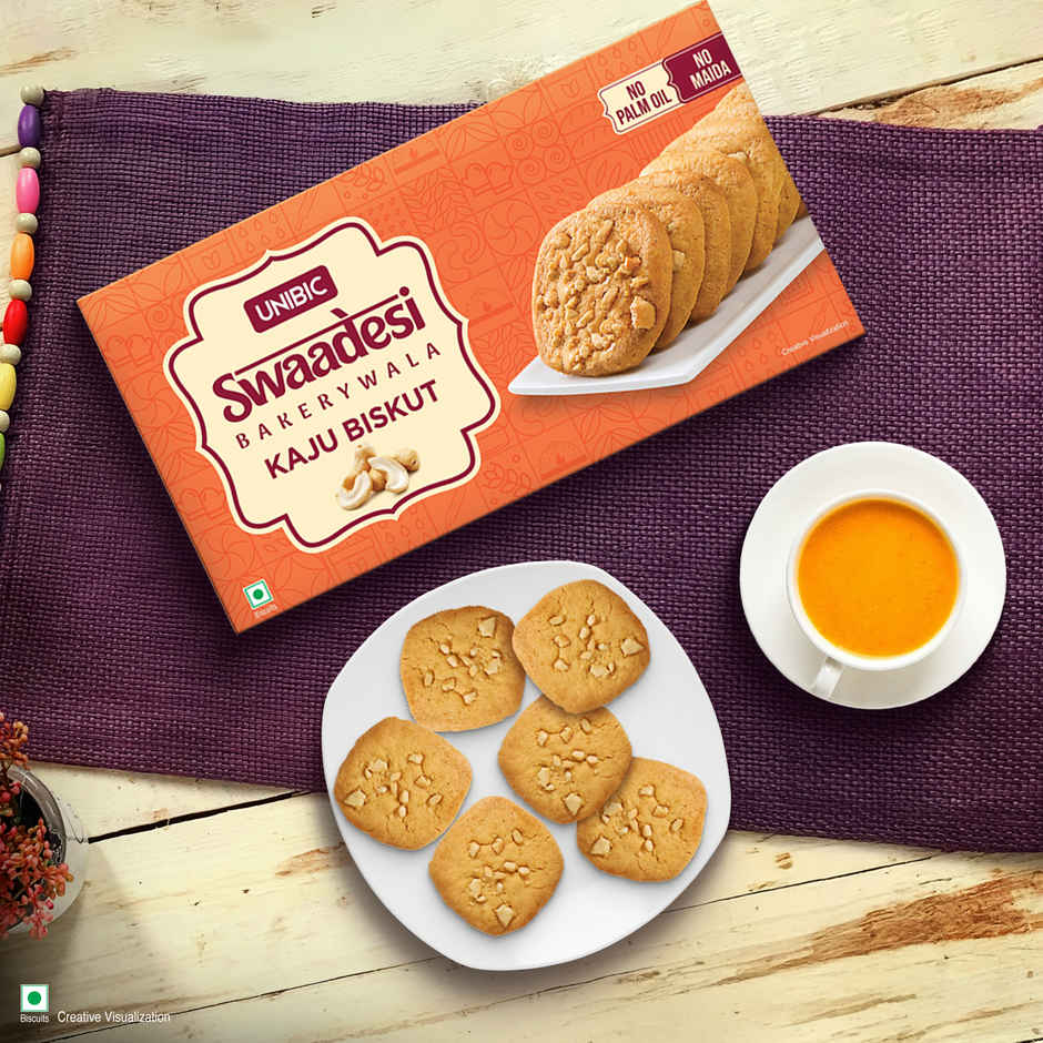 UNIBIC Swaadesi Kaju Bakery Biskut | No Maida | No Palm Oil