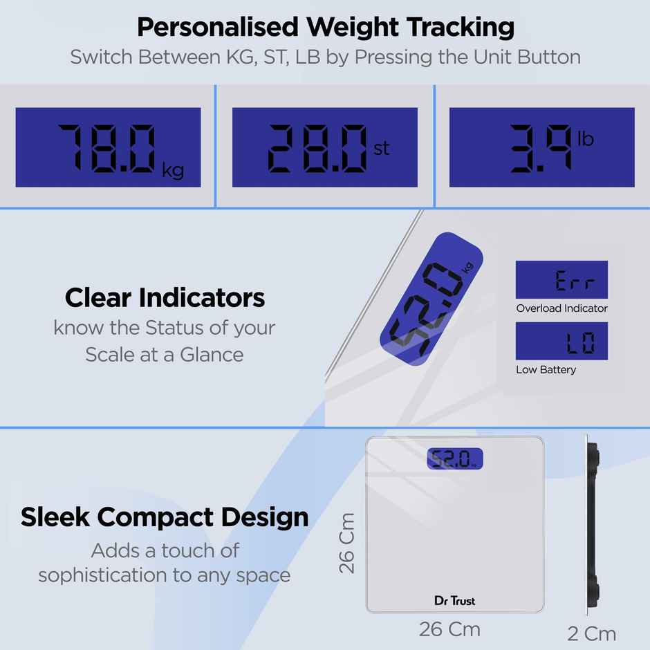 Dr Trust (Usa) Model 514 Elegance Personal Digital Electronic Body Weight Machine