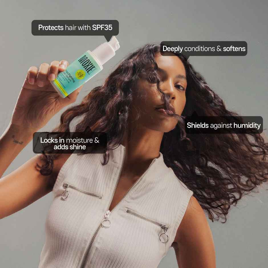 Moxie Beauty Frizz Fighting Hair Serum | For Dry and Frizzy Hair | With SPF35