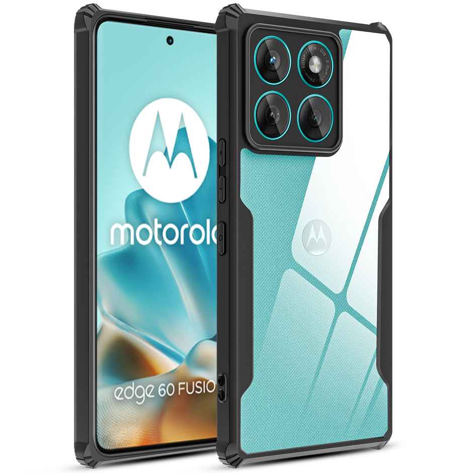 Artistque Case for Motorola Moto Edge 60 Fusion 5G Back Cover | Transparent Shockproof TPU Cover