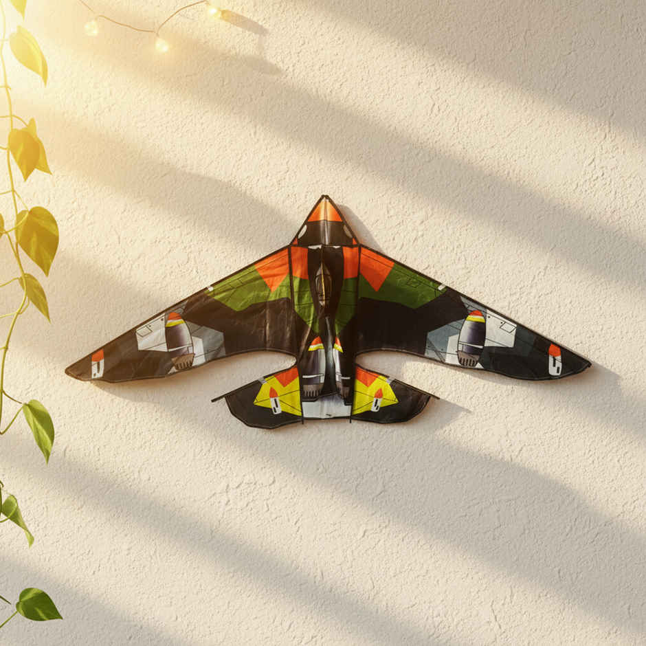 Premium Fighter Jet Kite | Multicolour | Patang | Plastic Kite | Special You