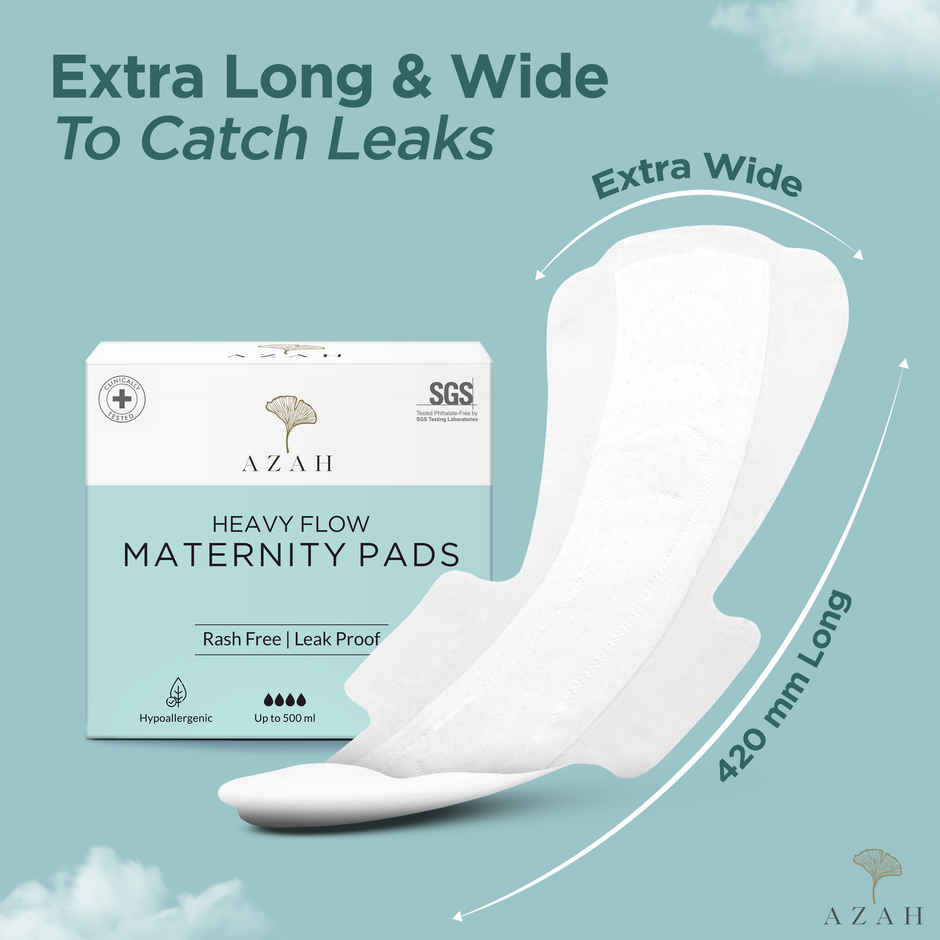 Azah Heavy Flow Maternity Pads | XXXL | 12 pcs