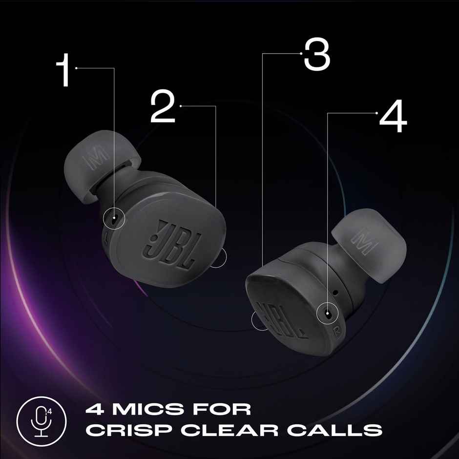 JBL Tune Buds In Ear Wireless TWS Earbuds With Mic, ANC | Black