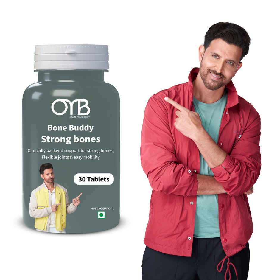 OYB Bone & Joint Support for Strong Bones, Flexible Joints & Easy Mobility | 30 Tablets