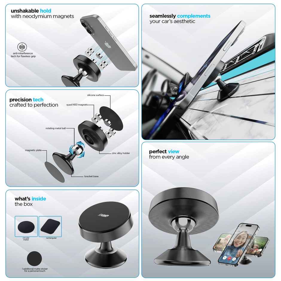 Dubstep Rush X1 Magnetic Mobile Holder (Black)