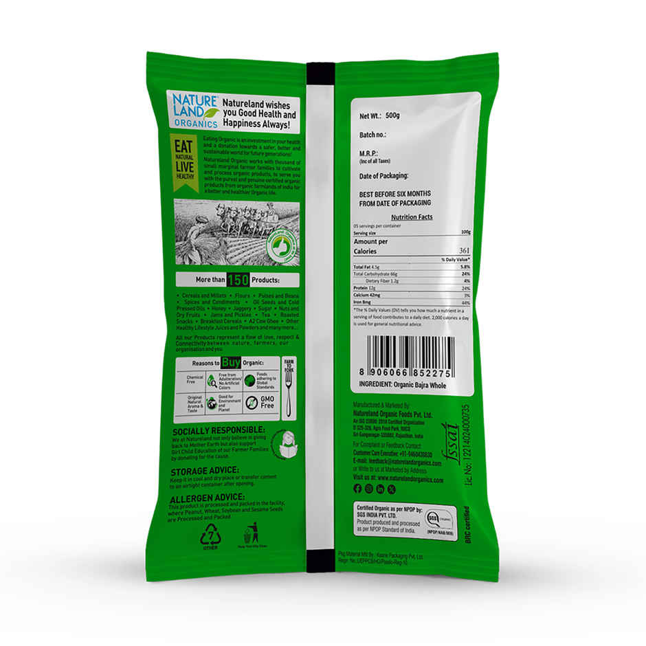 Natureland - Organic Bajra Flour