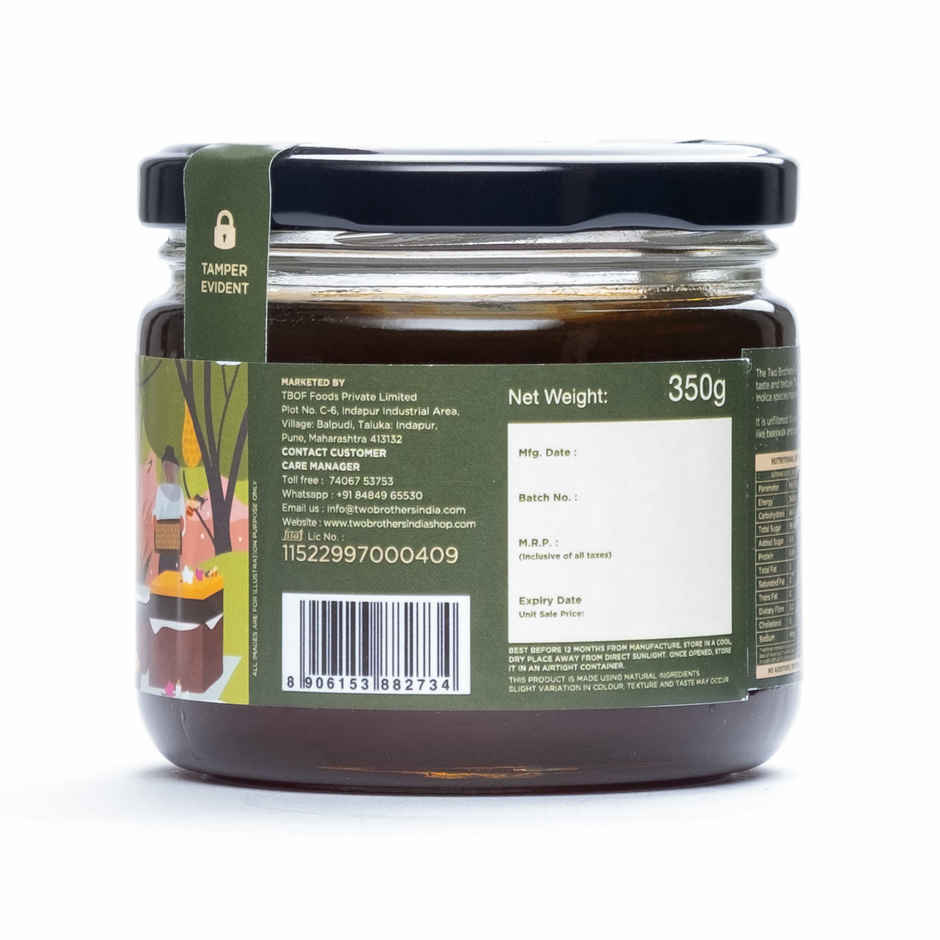 Two Brothers Multifloral Forest Honey | Unpasteurized | Unprocessed Raw Honey