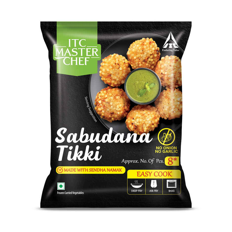ITC Master Chef Sabudana Tikki | No Onion | No Garlic | 8 pieces