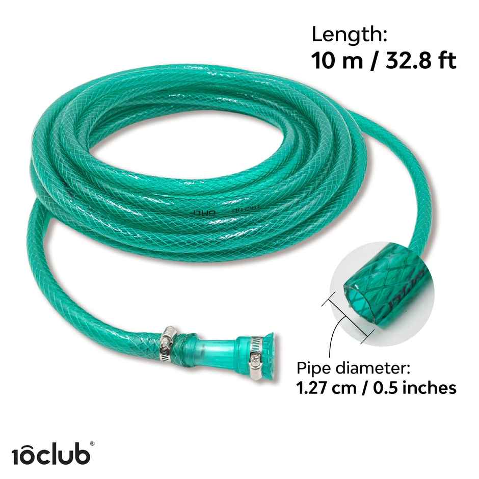 10club Flexible Garden Hose Pipe - 10m Length
